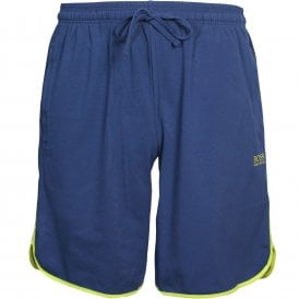 Single Jersey Tracksuit Shorts, Royal Blue with lime