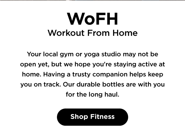 Working Out from Home. Shop bottles for fitness.