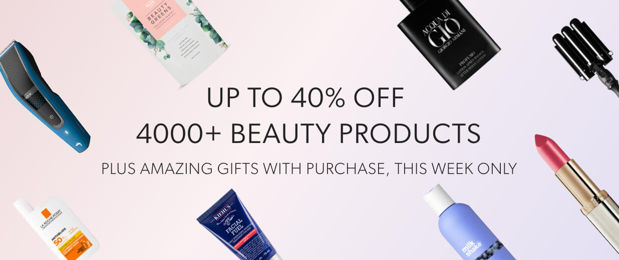 Up to 40% off 4000+ beauty products