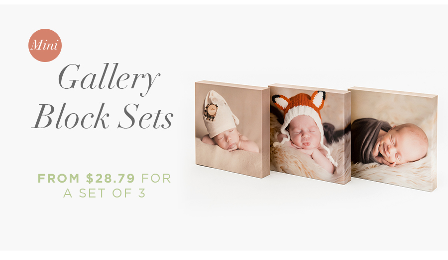 Mini Gallery Block Sets From $28.79 for a set of 3
