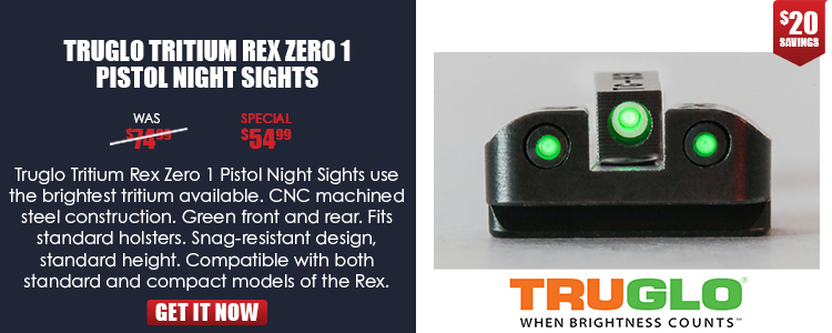 Rex Zero 3-Dot Front & Rear Night Sight Set