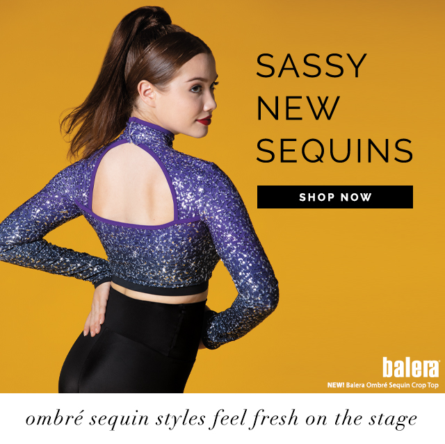 sassy new sequins. ombre sequin styles feel fresh on the stage