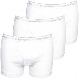 3-Pack Pure Cotton Classic-Fit Boxer Trunks, White