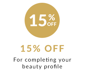 $10 15% Off for completing your beauty profile