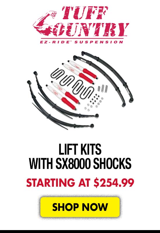 Tuff Country Lift Kits with SX8000 Shocks - Starting at $254.99