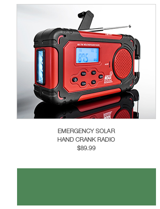 Emergency Solar Hand Crank Radio
