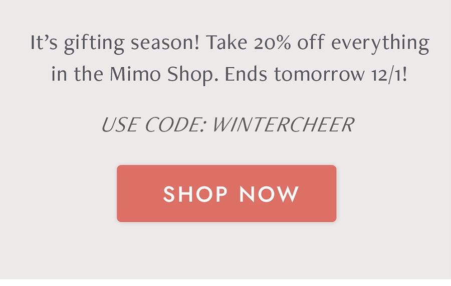 20% Off Code: WINTERCHEER
