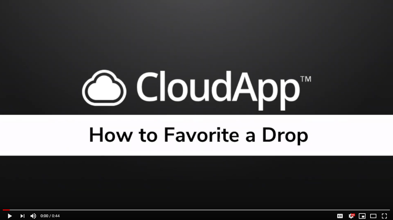 How to favorite a drop