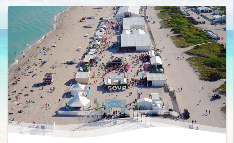 Festival tents on South Beach image