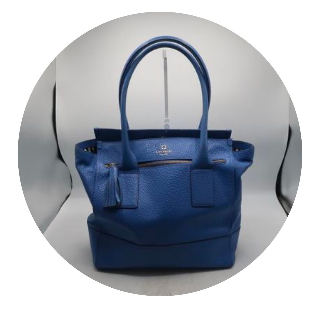 Kate Spade Leather Royal Blue Handbag