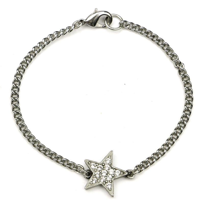 Rock Star Crystal Chain Bracelet