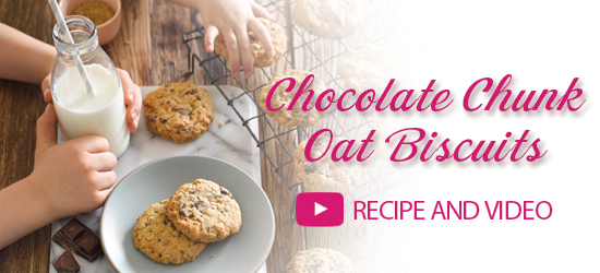 Chocolate Chunk Oat Biscuits