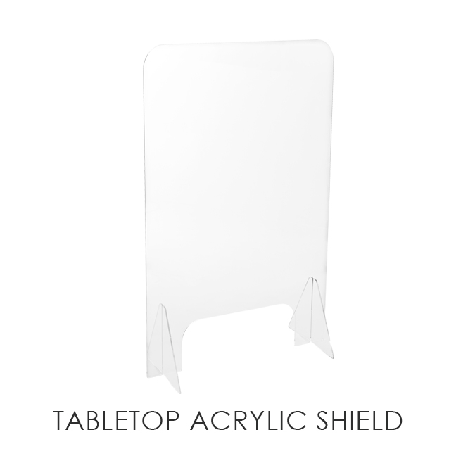 Tabletop Acrylic Shield