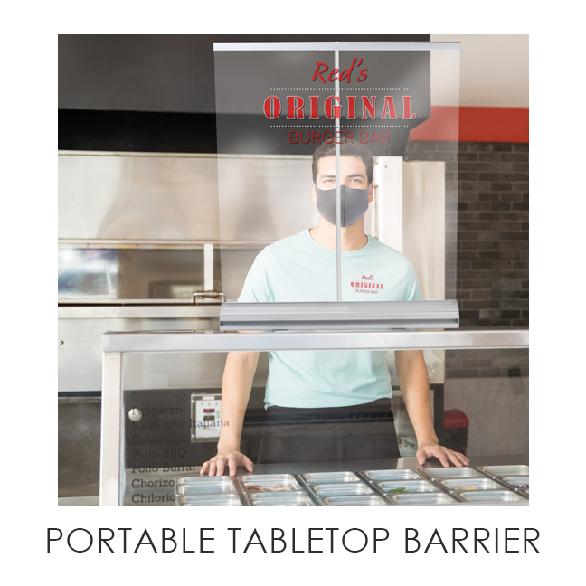 Portable Tabletop Barrier