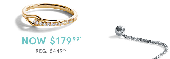 10K Yellow Gold Love + Be Loved Diamond Ring, Now $179.99