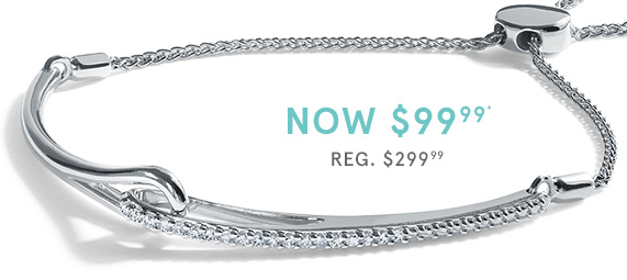 Love + Be Loved Diamond Bolo Bracelet, Now $99.99