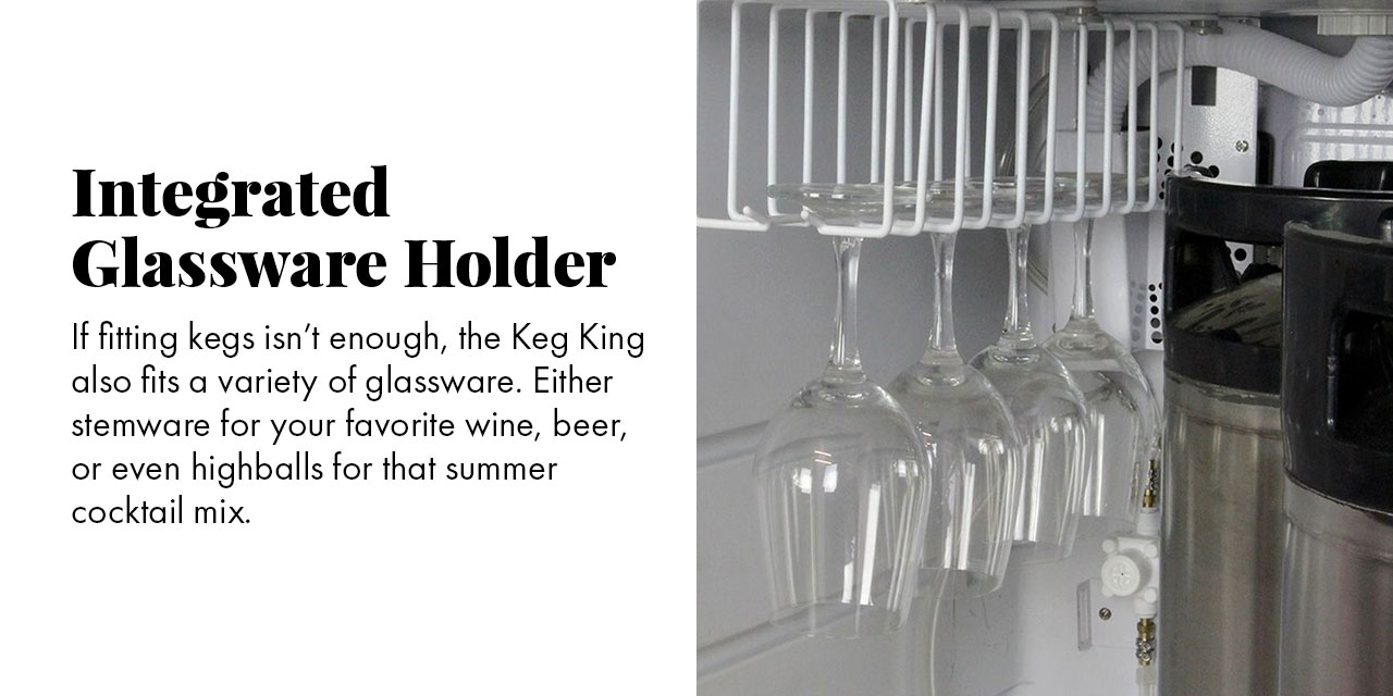 Integrated Glassware Holder