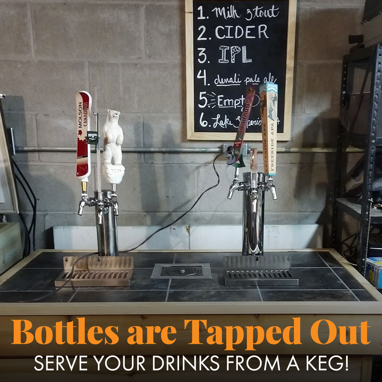 Bottles are Tapped Out. Serve Your Drinks From a Keg