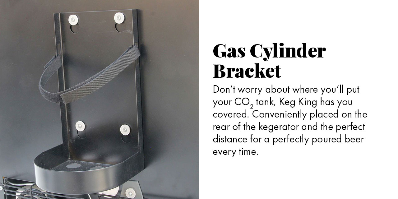 External Gas Cylinder Bracket saves space