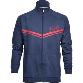 Authentic Logo Tracksuit Jacket, Blue/red