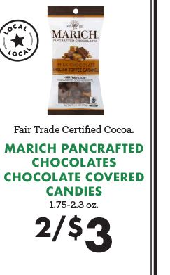 Marich Pancrafted Chocolates Cholate Covered Candies - 2 for $3