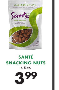 Sante Snacking Nuts - $3.99