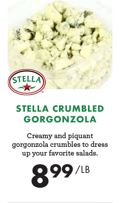 Stella Crumbled Gorgonzola - $8.99 per pound