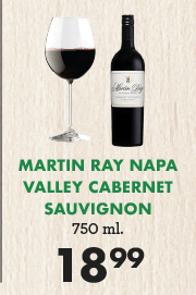 Martin Ray Napa Valley Cabernet Sauvignon - $18.99