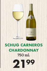 Schug Carneros Chardonnay - $21.99