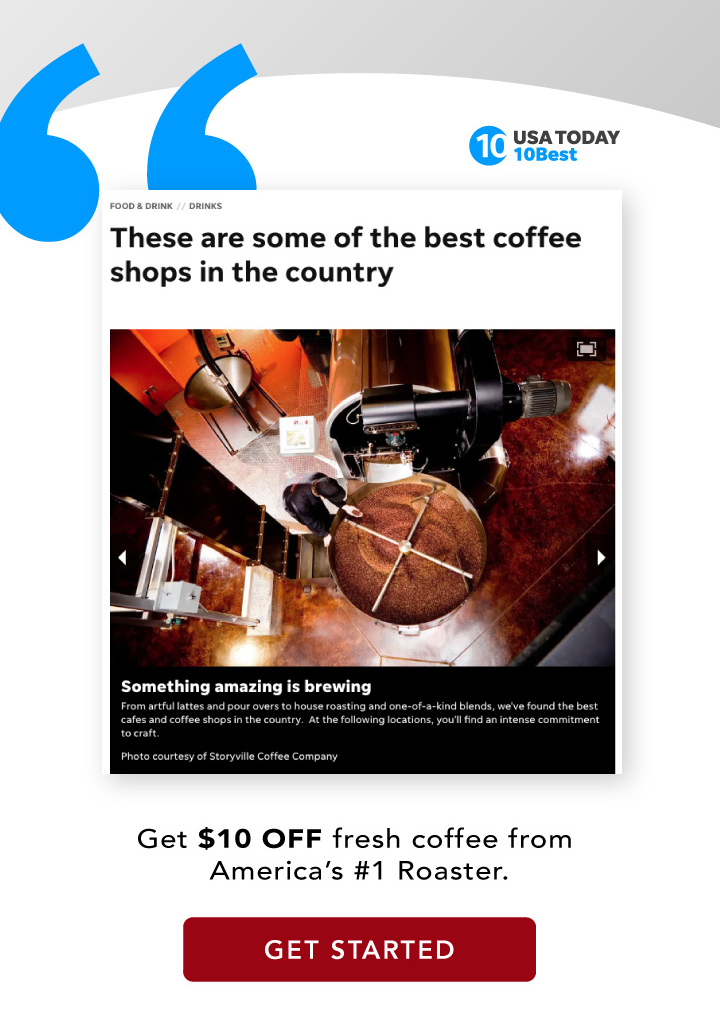Get $10 OFF fresh coffee from America''s #1 Roaster.