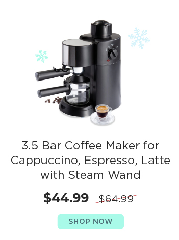 3.5 Bar Coffee Maker $44.99