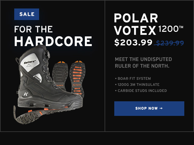 Shop Korkers Polar Vortex 1200 on sale for 15% OFF - Promo Code: ADAPT15 - Shop Now