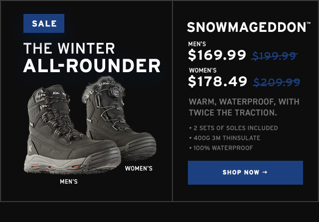 Shop Korkers Snowmageddon on sale for 15% OFF - Promo Code: ADAPT15 - Shop Now
