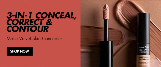 3-in-1 Conceal, Correct, Correct with Matte Velvet Skin Concealer