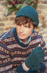 CASHMERE RIBBED HAT