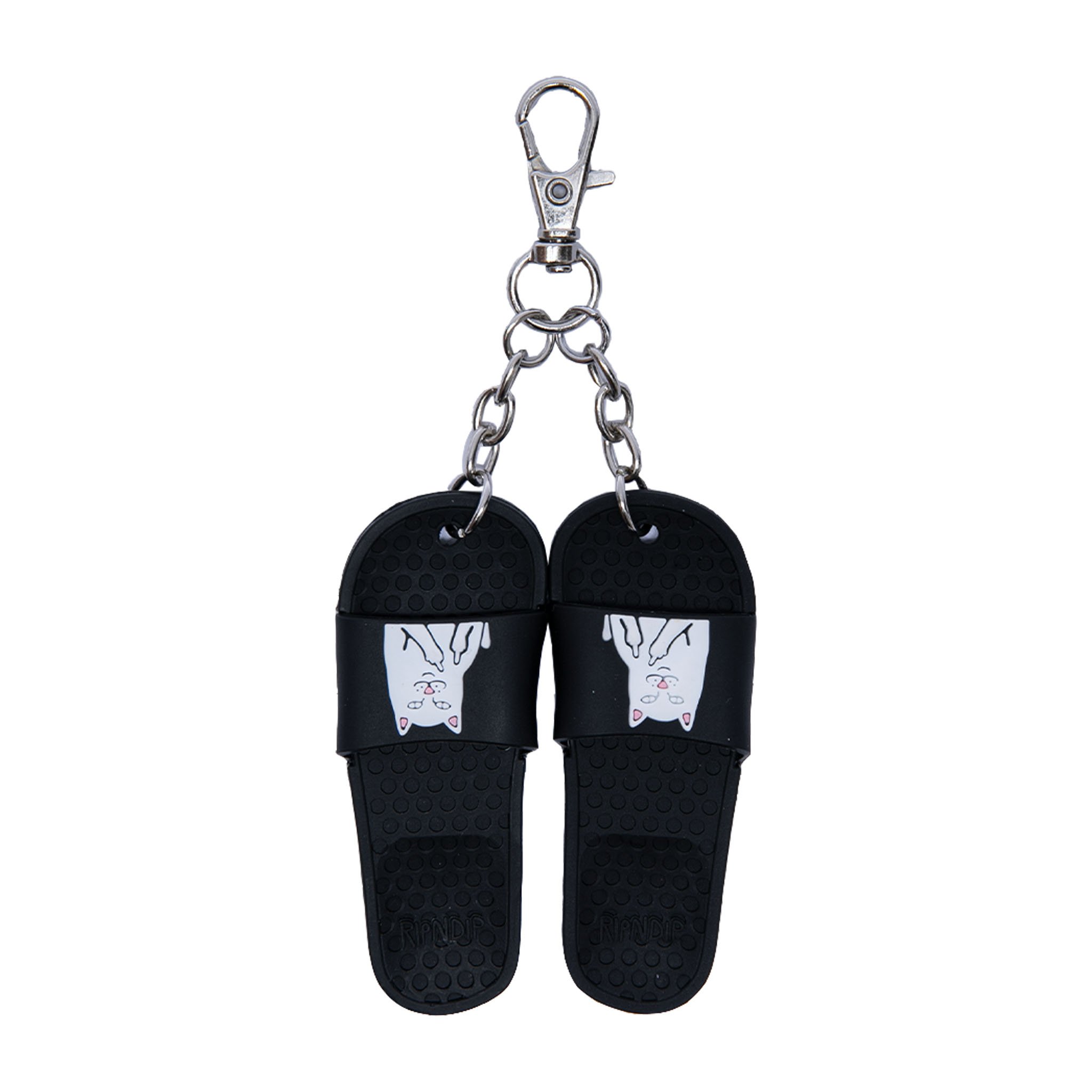 Image of Lord Nermal Mini Slides Key Chain (Black)