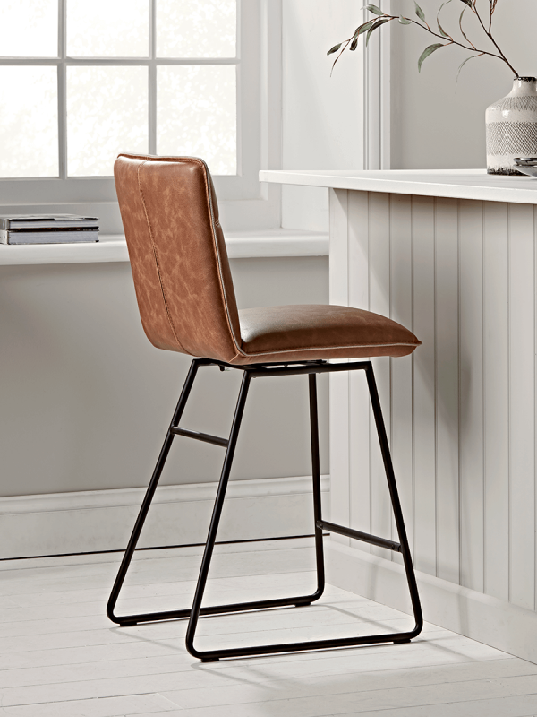 Alden Twist Counter Stool - Tan