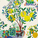 Schumacher Citrus Garden Primary Wallpaper