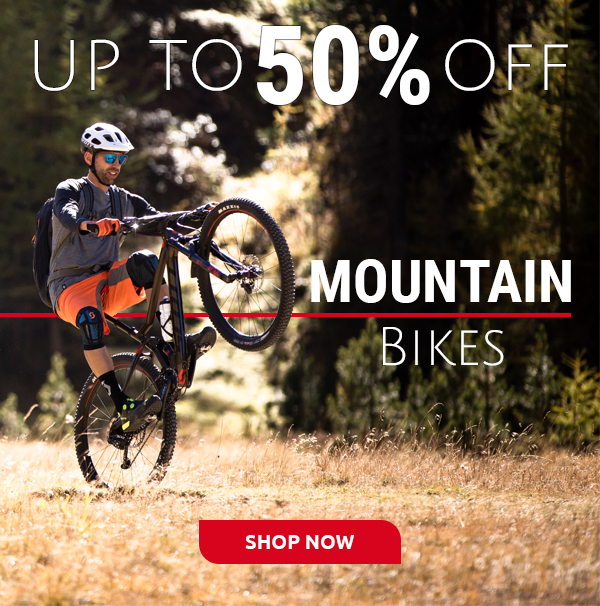 50% Off Mountain Bikes