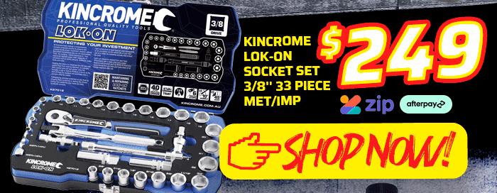 KINCROME K27012 LOKON SOCKET SET 3/8'''' 33 PIECE MET/IMP