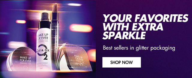 Your favorites with extra sparkle: Best sellers in glitter packaging