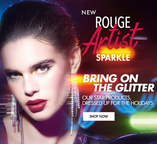 BRING ON THE GLITTER. Our Start Products, dressed up for the holidays.