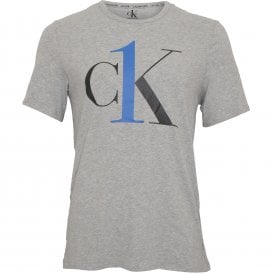cK1 Stretch Cotton Crew-Neck T-Shirt, Heather Grey