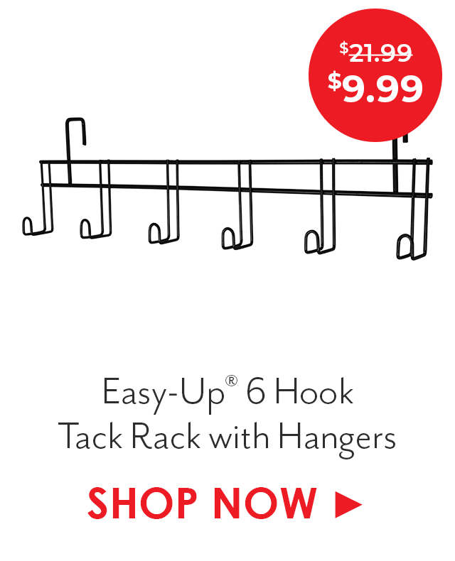 Easy-Up 6 Hook Tack Rack with Hangers