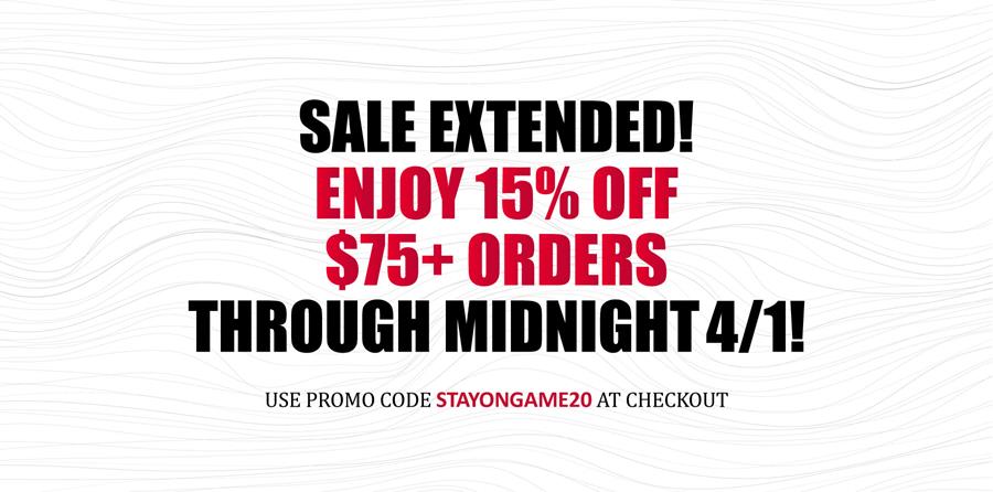 Sale Extended through 4/1!