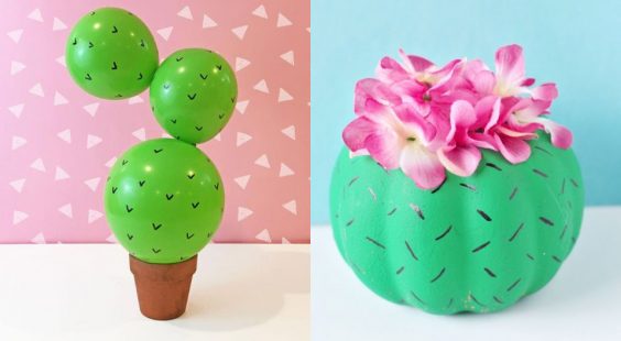 DIY Cactus Crafts | Craft Ideas and Home Decor | Painting Tutorials, Gifts, Rocks, Cardboard, Wood Cactus Decorations