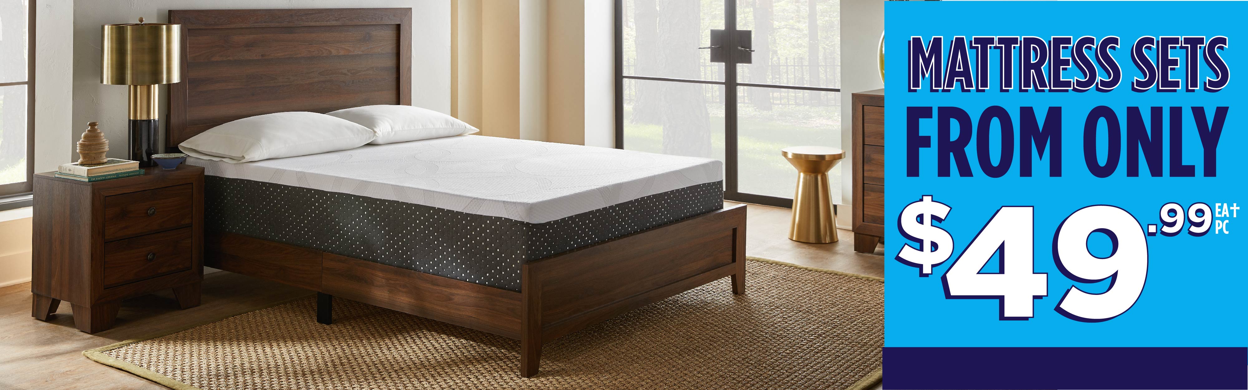 Mattress Sets from only $49.99!