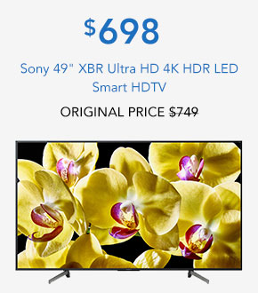 Sony 49 XBR Ultra HD 4K HDR LED Smart HDTV