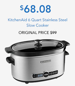 KitchenAid 6 Quart Stainless Steel Slow Cooker