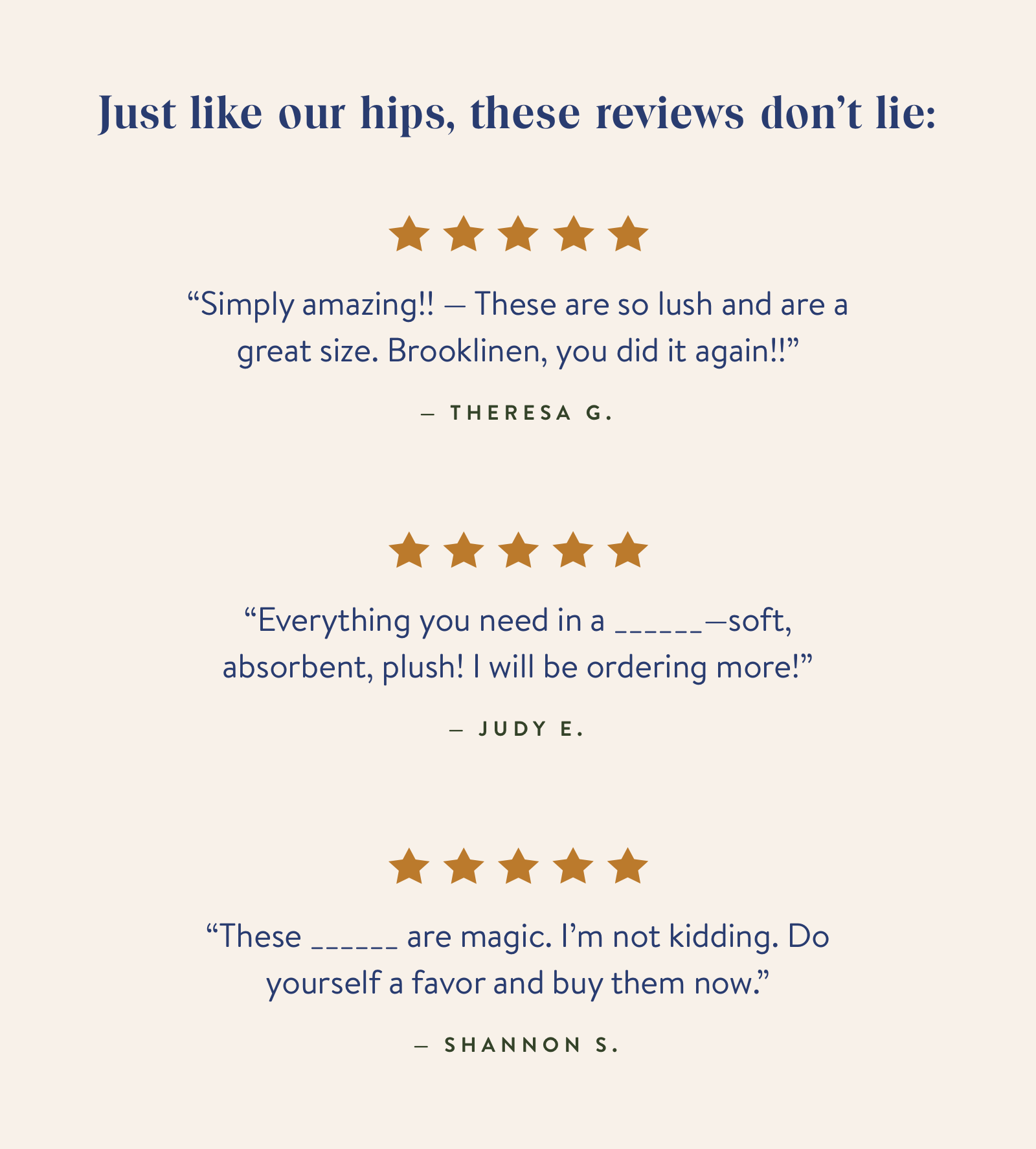 Just like our hips, our reviews don''t lie. 